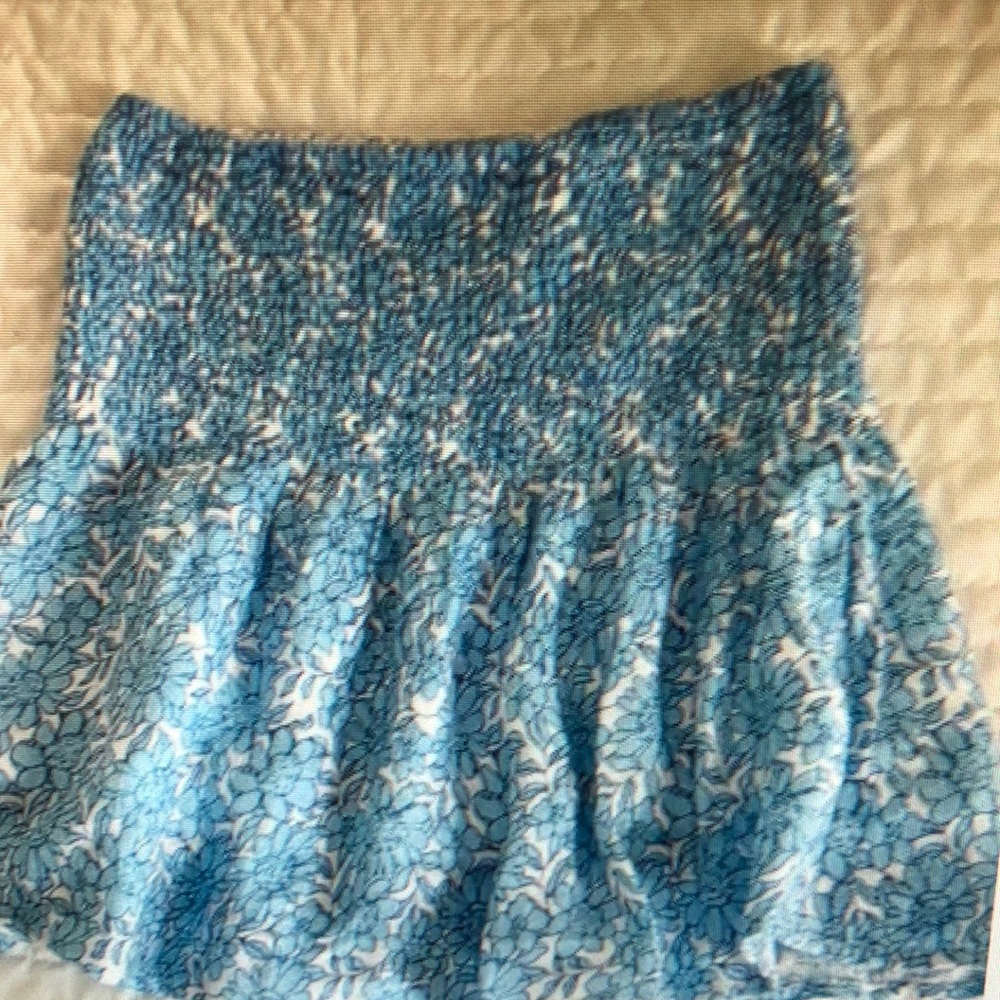 Blue Floral Women's Skirt